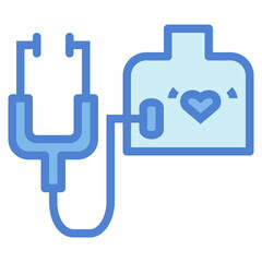 stethoscope two tone icon style
