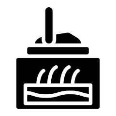 Fototapeta premium depilation glyph icon style