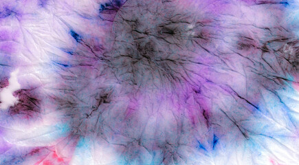 Color Spiral Tie Dye. Dyed Color Background.