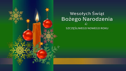 Pocztówka na Boże Narodzenie po polsku