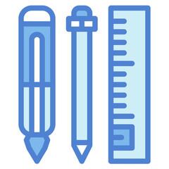 stationery two tone icon style