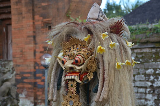 Rangda or one of traditional mask of devil from Bali, Indonesia 