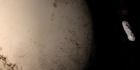 Oumuamua, interstellar object, orbiting near Pluto planet