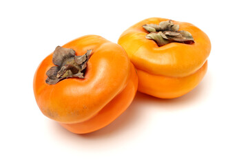 persimmon on a white background