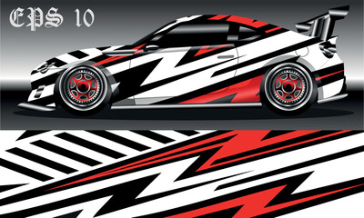 car wrap abstract racing graphic background for vinyl wrap and stickers