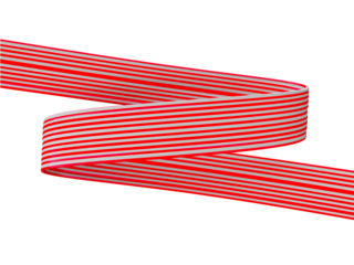 United states of america independence day waving ribbon flag banner template