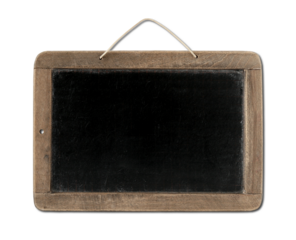 Old Vintage Blackboard isolated