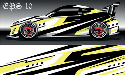 car wrap abstract racing graphic background for vinyl wrap and stickers