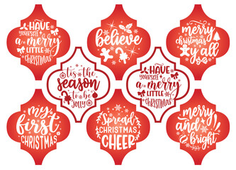 Arabesques Tile Ornament Bundle, Ornament Bundle, Arabesque Christmas, Cricut Cut File , Arabesque tile, christmas ornament, merry christmas,	arabesque ornament, christmas ornaments, christmas tags