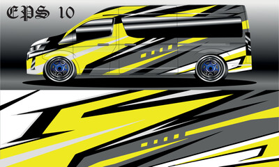 Car wrap graphic racing abstract background for wrap and vinyl sticker