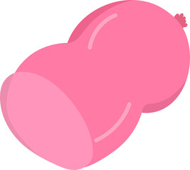 Sausage. Vector illustration in a flat style.