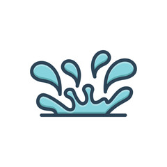 Obraz premium Color illustration icon for squirting