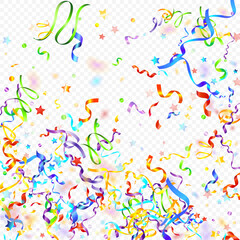 ribbon spiral confetti carnival color shine gift