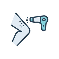 Color illustration icon for removal