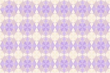 Seamless pattern with geometrical shape in pastel color