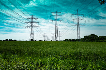 Stromleitung , Grid near Hamburg