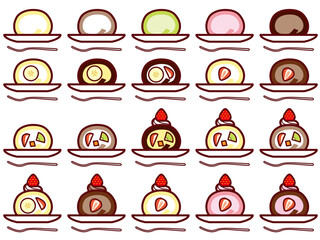 ロールケーキ皿正面