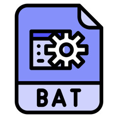 bat file format extension icon