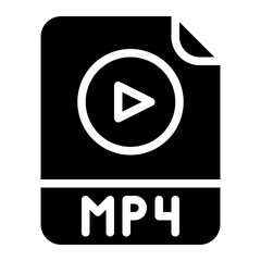 mp4 file format extension icon