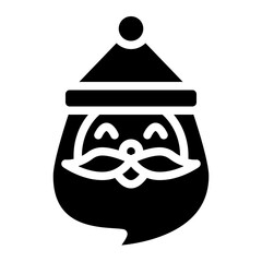 santa christmas celebration winter decoration icon