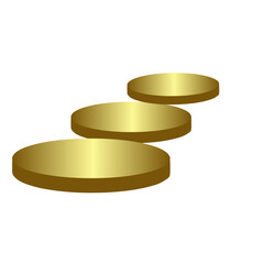 Gold podium display 