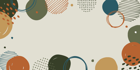 フレーム素材_アブストラクト_オータムカラー