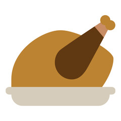 turkey christmas celebration winter decoration icon