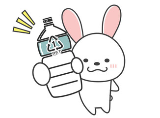 ペットボトル　うさぎ