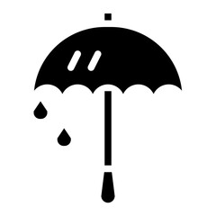 Umbrella glyph icon style
