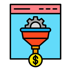 Conversion Filled Line Icon