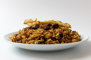 Nasi Goreng on a white background