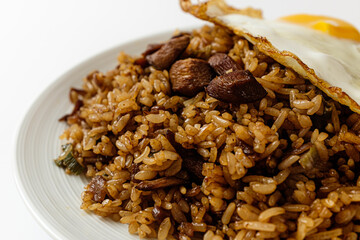 Nasi Goreng on a white background