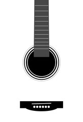 Musical instrument - guitar on transparent background - 544589398