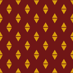 Seamless geometric pattern. Art deco golden triangles pattern. Vector print for fabric background