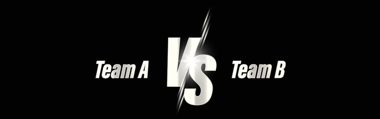vector illustration for versus vs sign for sports competition championship matches