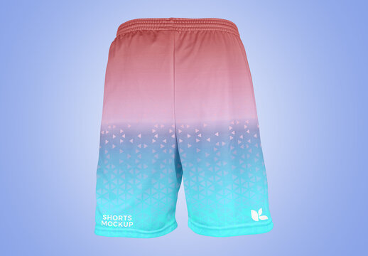 Shorts Mockup Back View