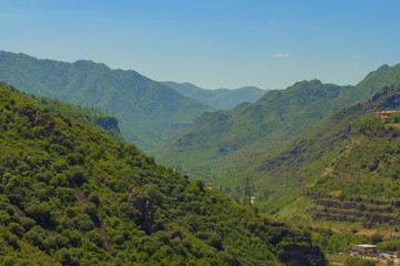 Fototapeta na wymiar Panoramic view. beautiful landscape.mountain