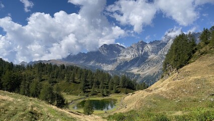 view of the mountains