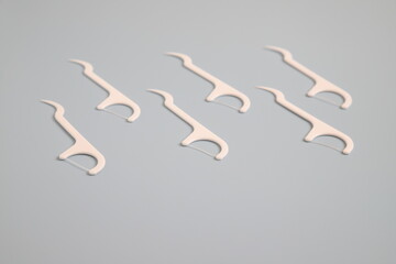 Plastic dental floss, oral tape for teeth cleaning