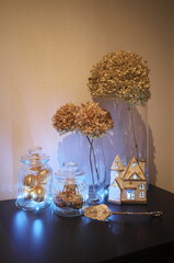 christmas decoration with candles