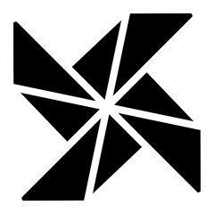 pinwheel glyph icon