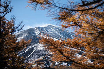 富士山5合目周辺（2022年11月上旬）