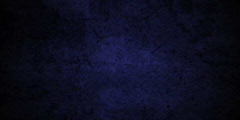 Black and blue stone concrete grunge wall texture and backdrop background anthracite panorama. Panorama dark black or blue slate background or texture.	
