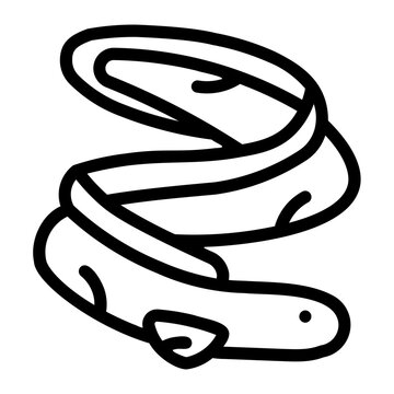 recommend clip art: eel line icon