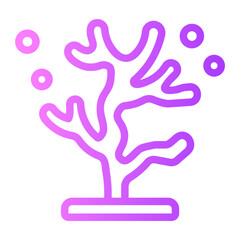 coral gradient icon