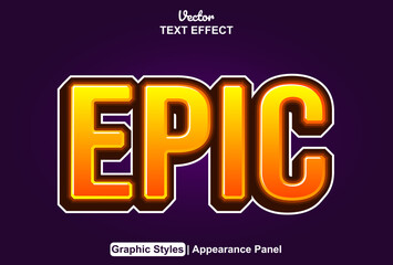 Epic text effects with editable graphic styles.