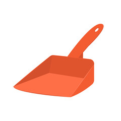 Cleaning scoop flat vector illustration. Household cleaning tool isolated on white background