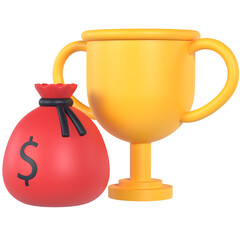 Money prize 3D icon