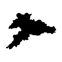 Jura map, Cantons of Switzerland. Vector illustration.