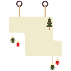 Unique Christmas Banner Vector Shapes